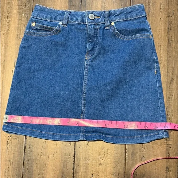 Classic Blue Denim Mini Skirt - Kids - Picture 10 of 10